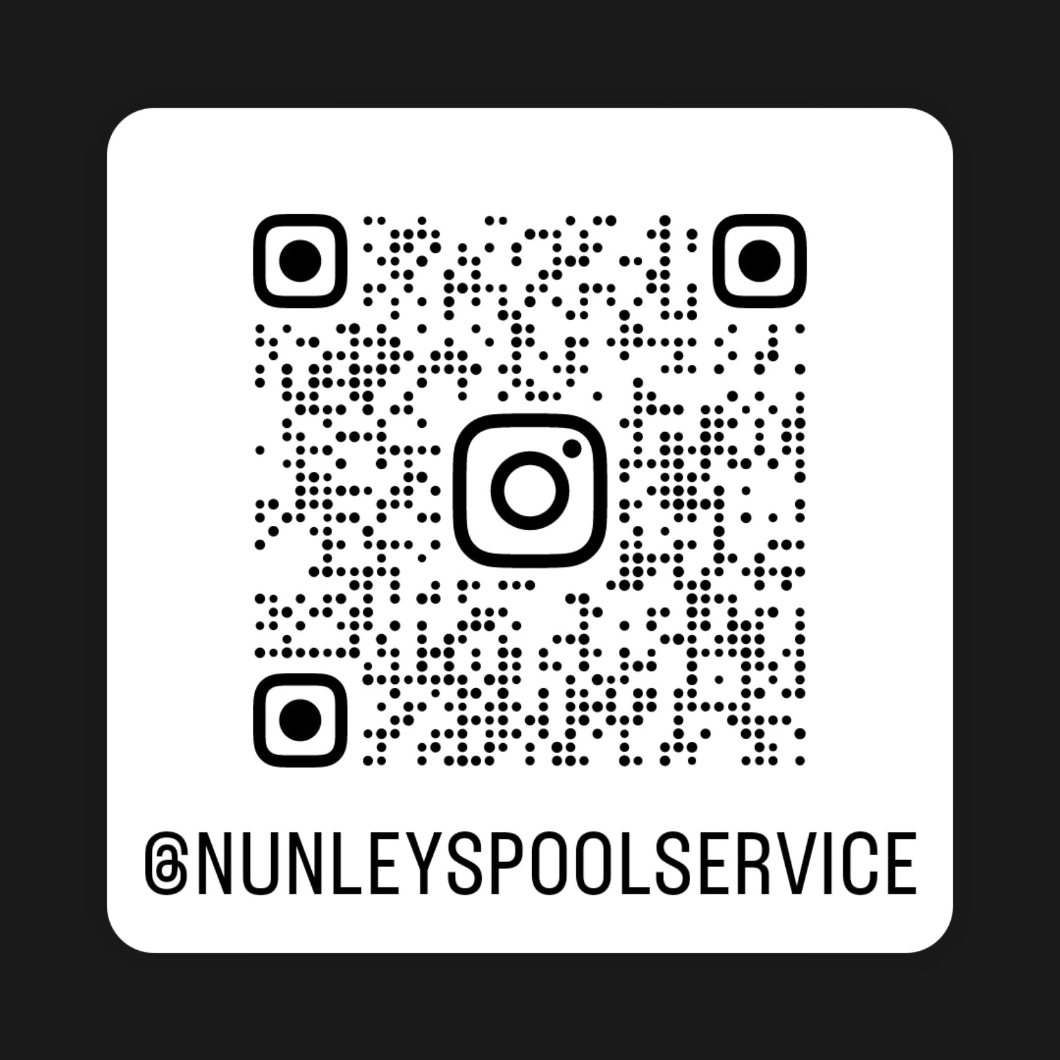 Instagram QR code for @nunleyspoolservice